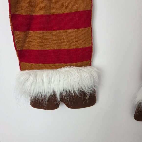 NWOT Reindeer Scarf 3D Red Nose and Paws Cute Holiday 67" X  9" Child,  Adult - Picture 3 of 3